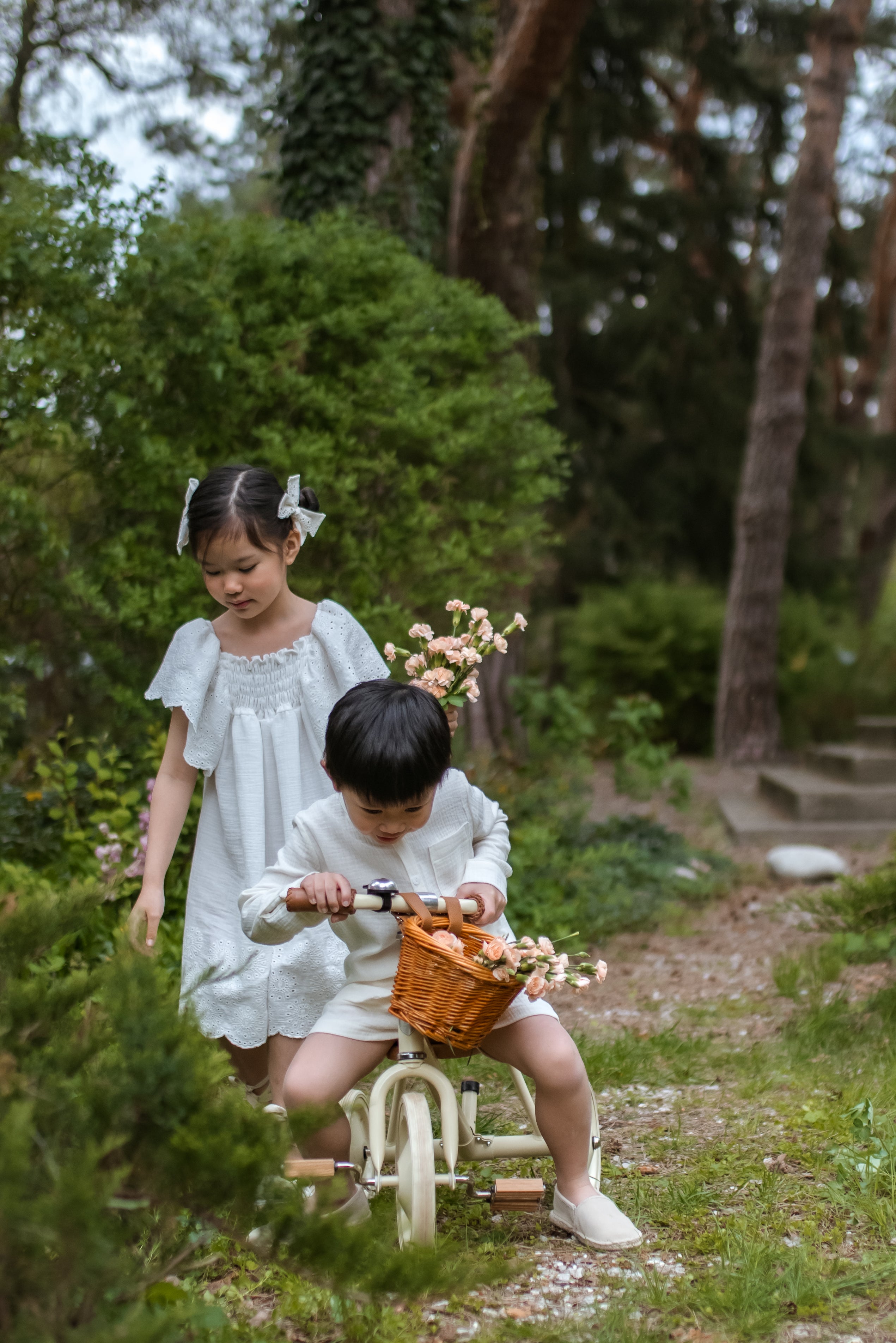 MATTIA - Set short en mousseline 100% biologique