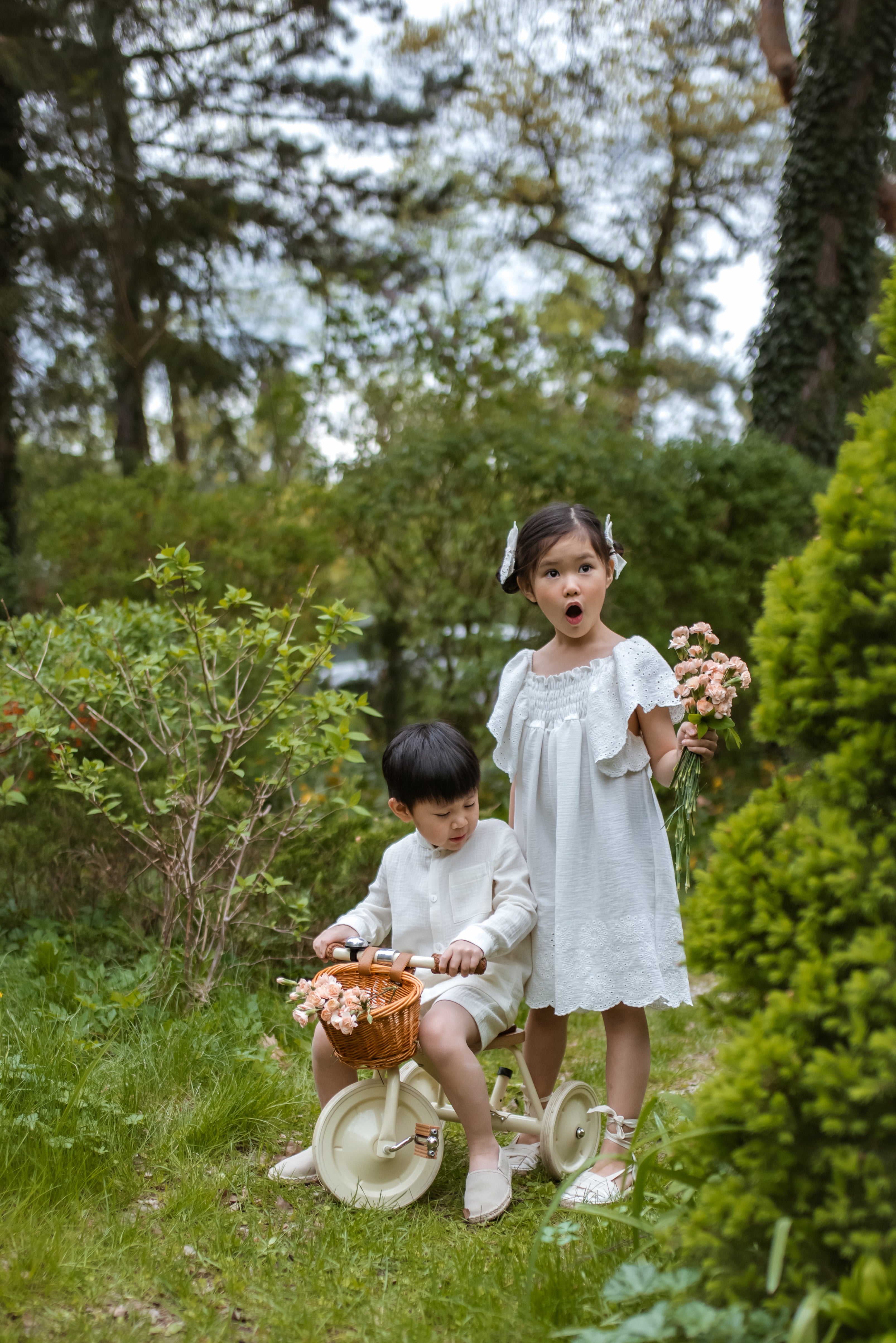 MATTIA - Set short en mousseline 100% biologique