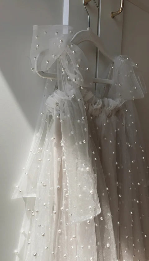 PEARL - Robe en tulles & perles PRÉCOMMANDE