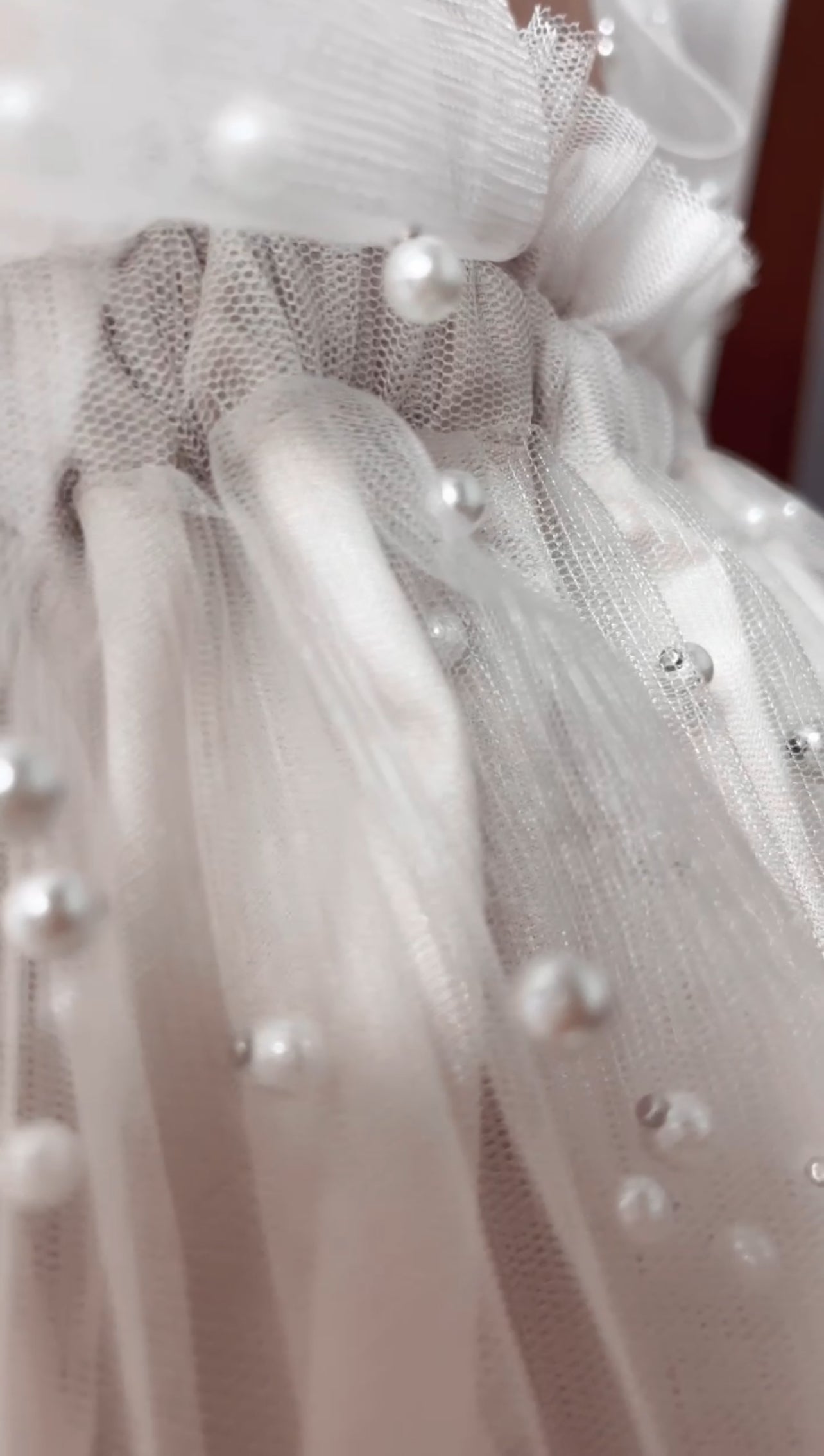 PEARL - Robe en tulles & perles PRÉCOMMANDE