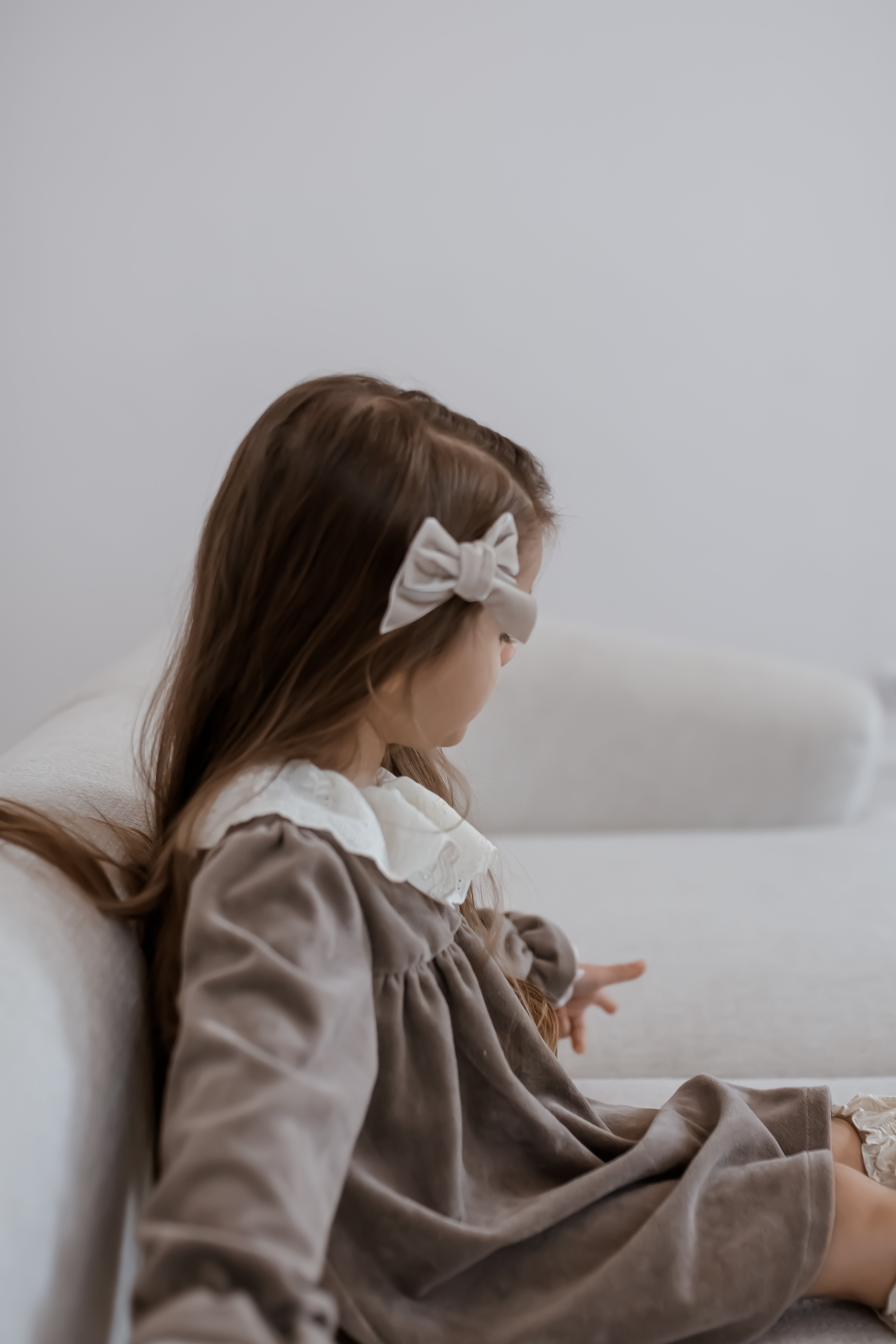 NELYA - Robe de fête en velours