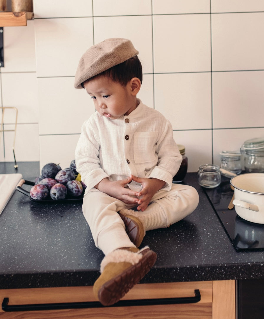 SPENCER - Chemise en mousseline à col montant