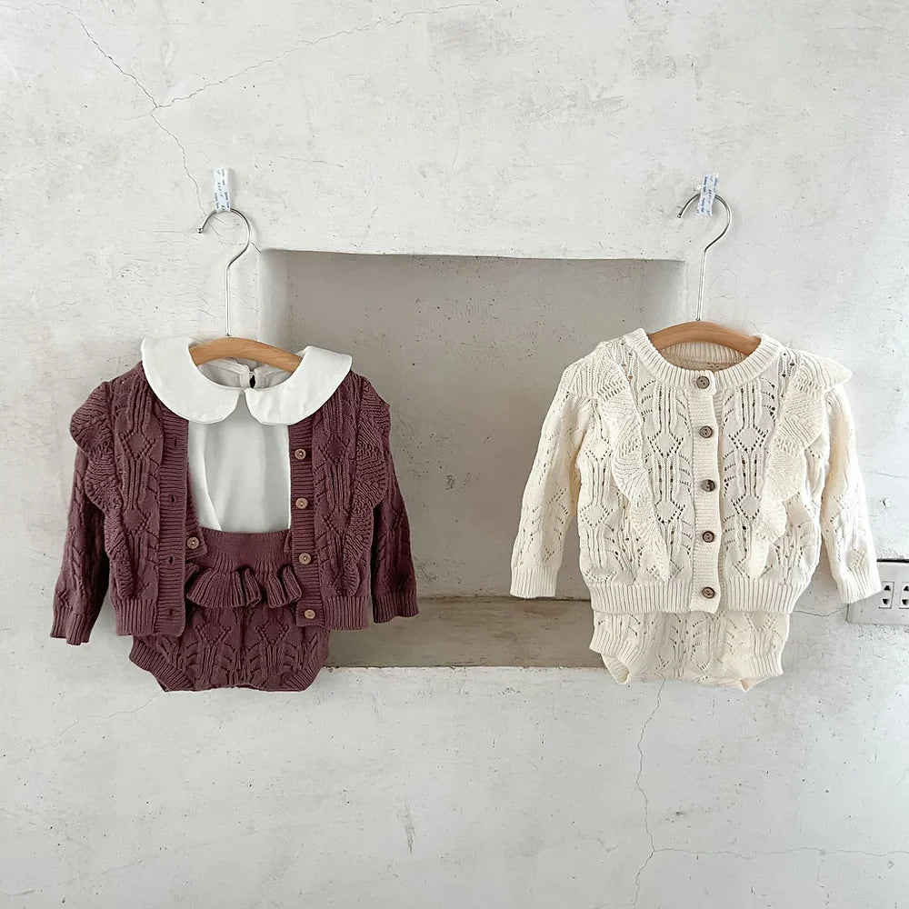 NAVEA - Cardigan & Barboteuse en tricot
