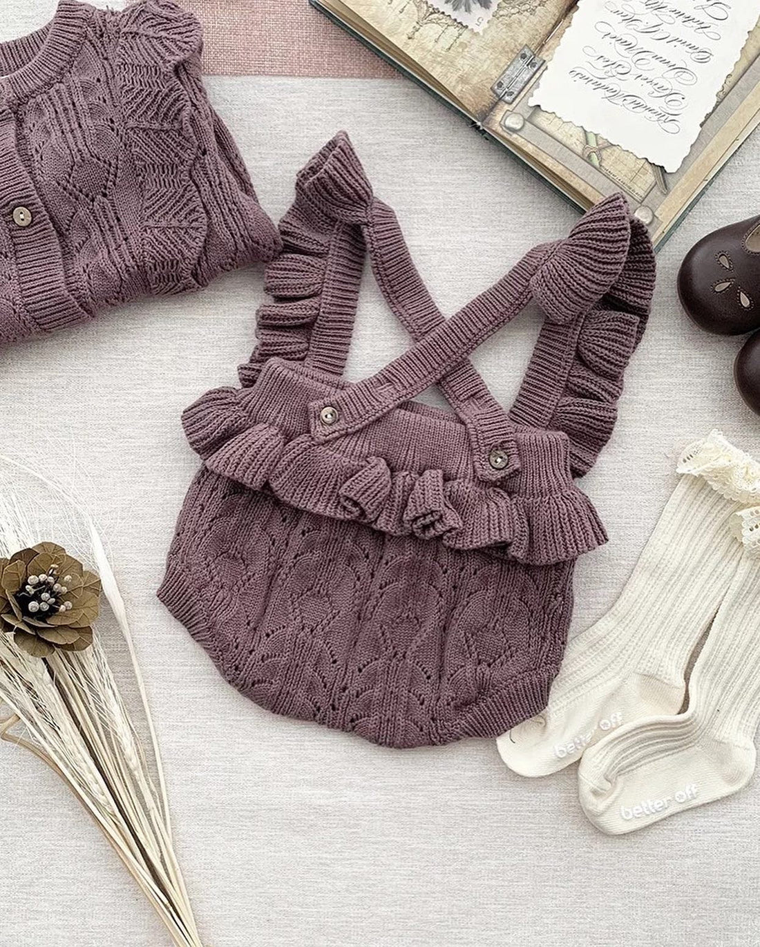 NAVEA - Cardigan & Barboteuse en tricot