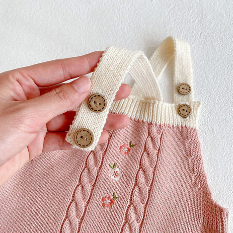 FARA - Cardigan & Barboteuse à bretelles