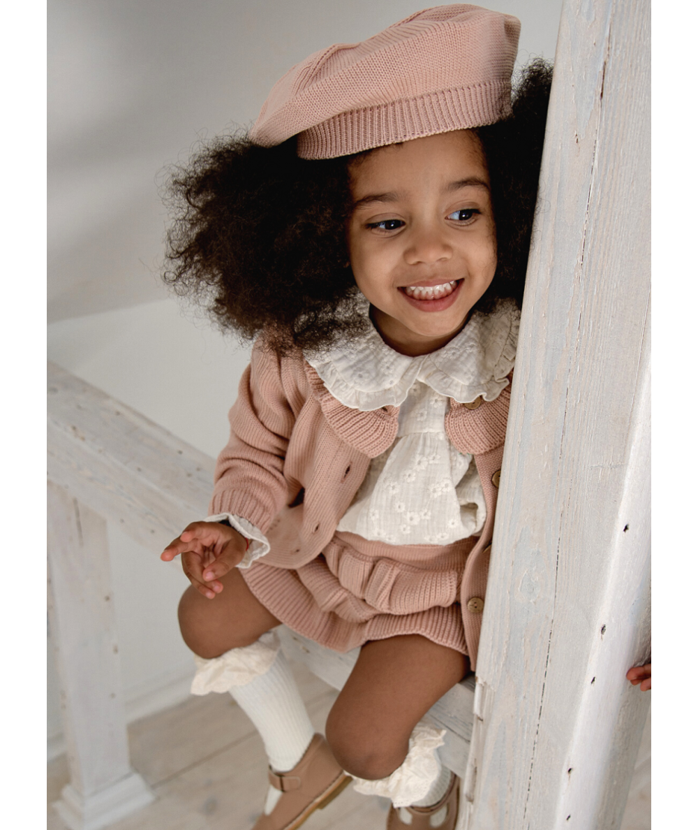 CELEEN - Blouse brodée à volants