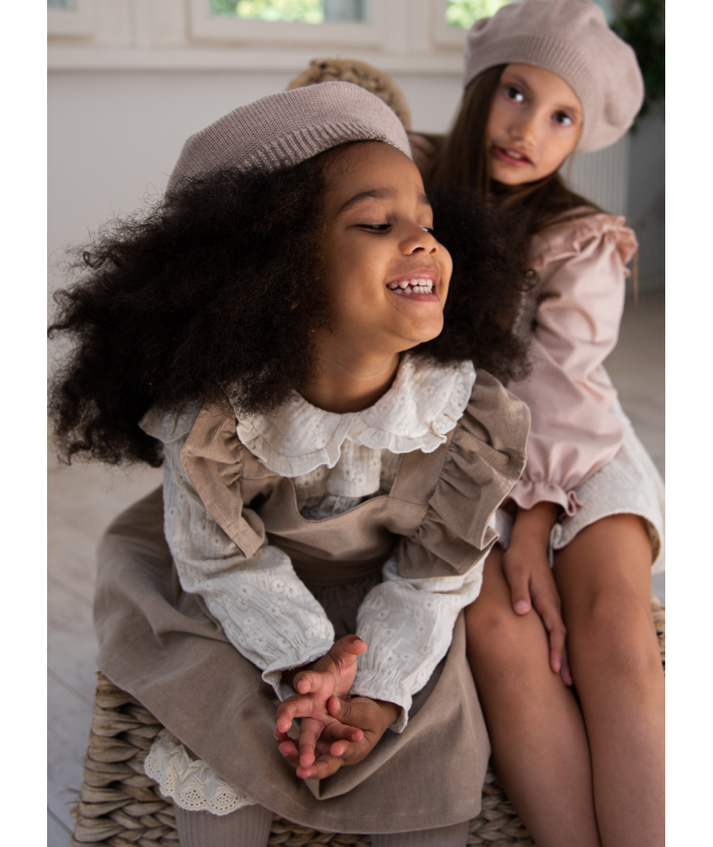 CELEEN - Blouse brodée à volants