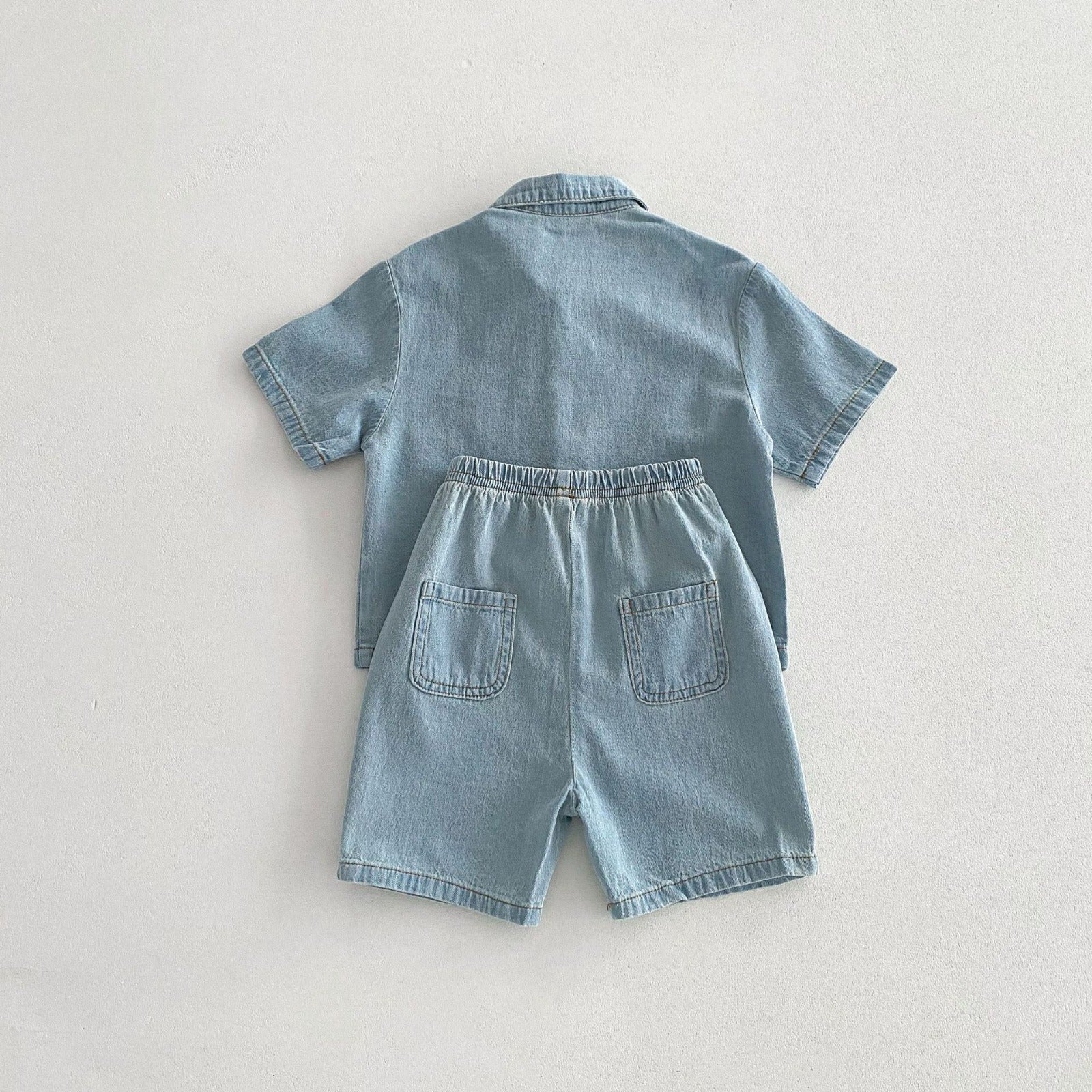 DÉNIS - Set chemise & short en denim