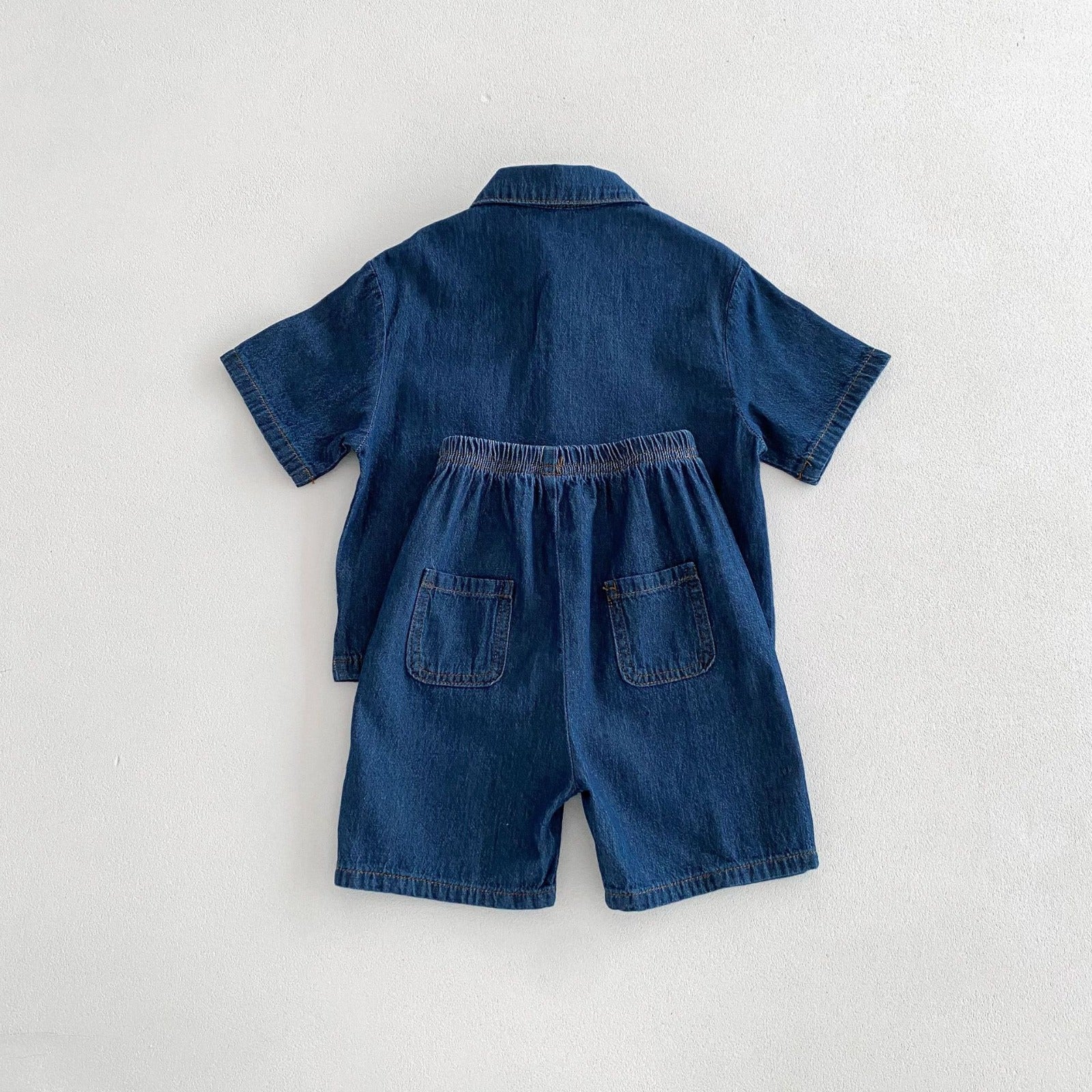 DÉNIS - Set chemise & short en denim