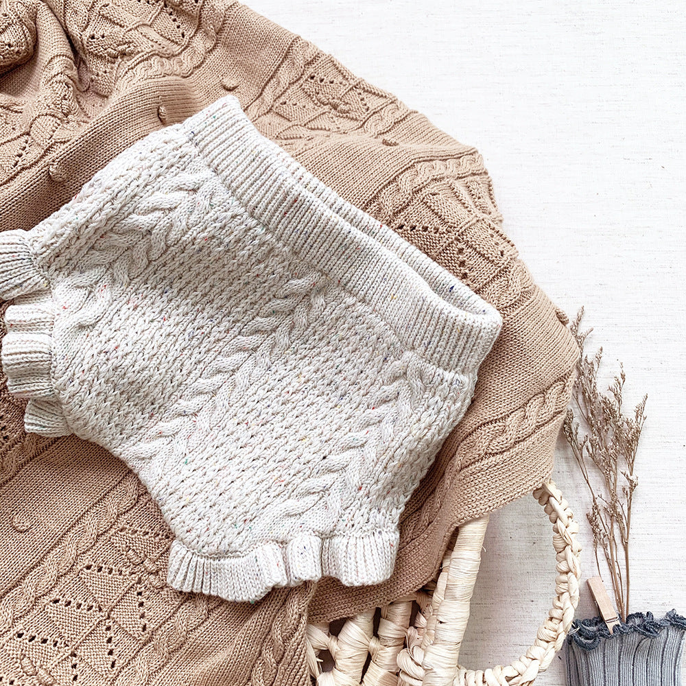 AMY - Bloomers bouffante en maille moucheté