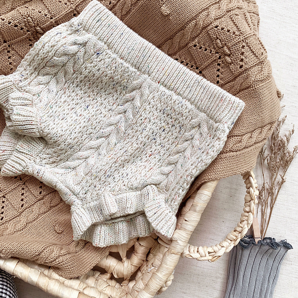 AMY - Bloomers bouffante en maille moucheté