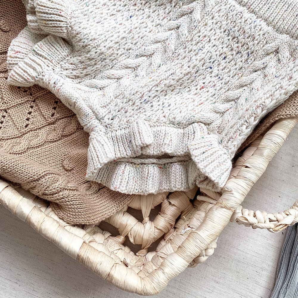 AMY - Bloomers bouffante en maille moucheté