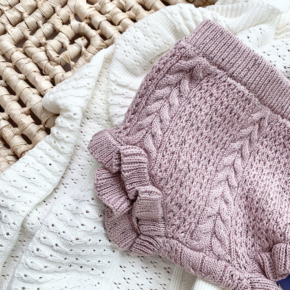 AMY - Boomers bouffante en maille mouchetée