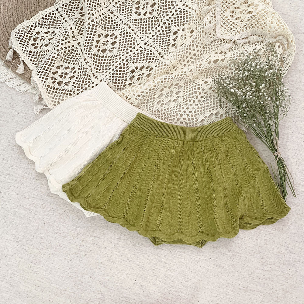 MARIA - Jupe-culotte bouffante en maille mélangé