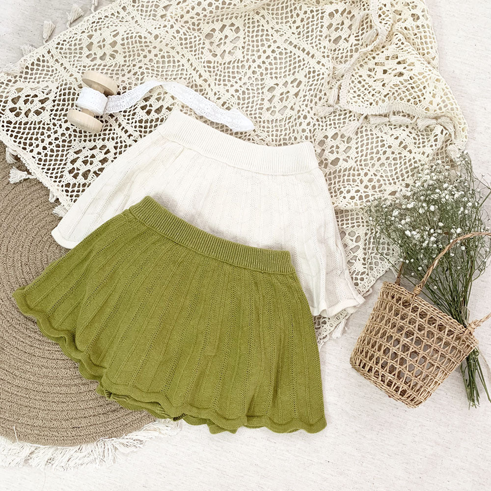 MARIA - Jupe-culotte bouffante en maille mélangé