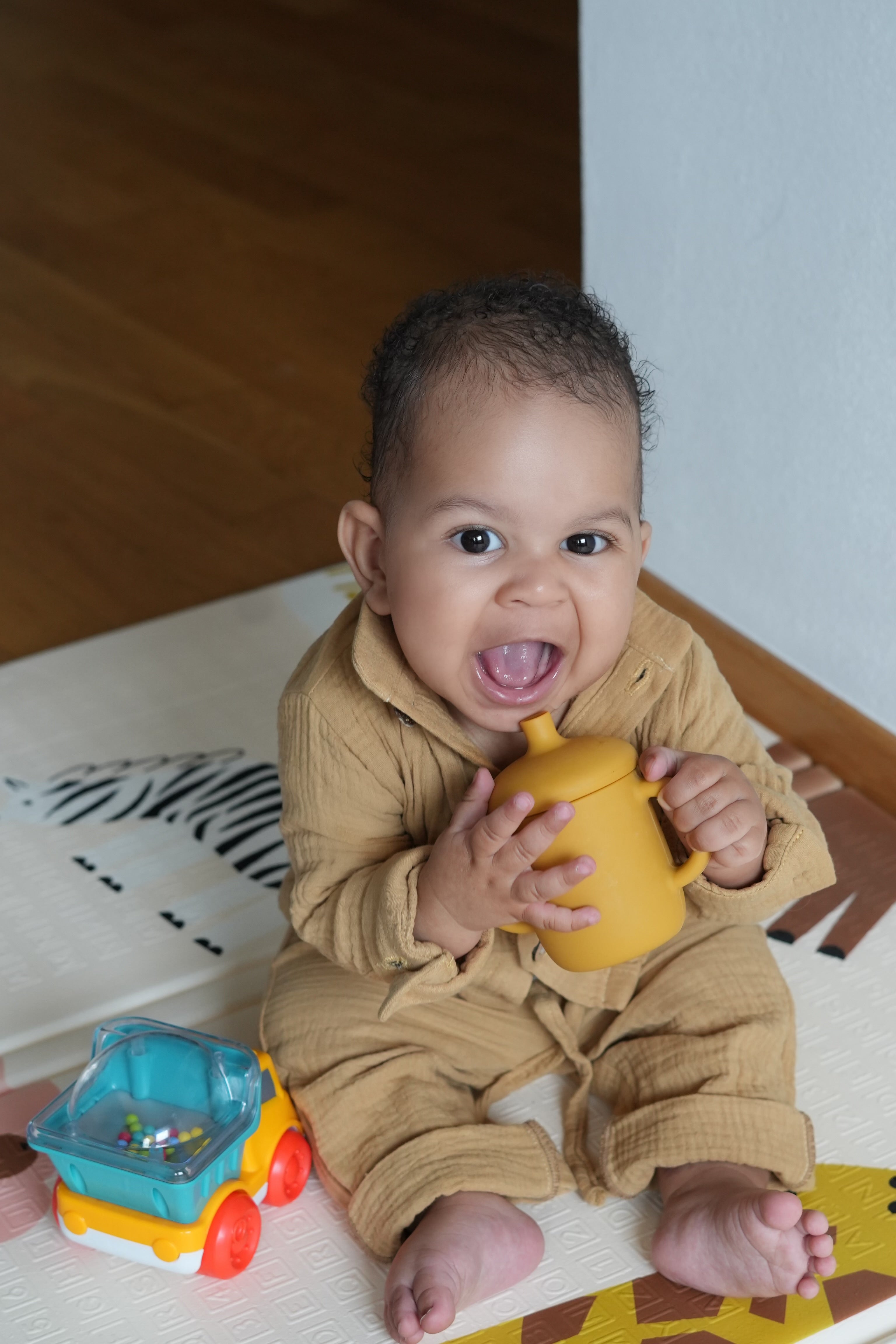 MATTIA - Set short en mousseline 100% biologique