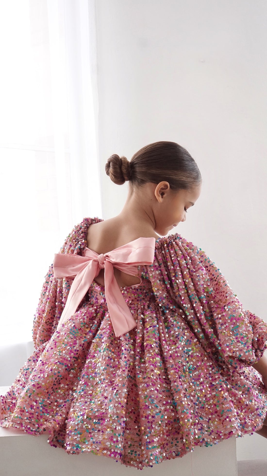 CHLOÉ - Robe en sequins & satin