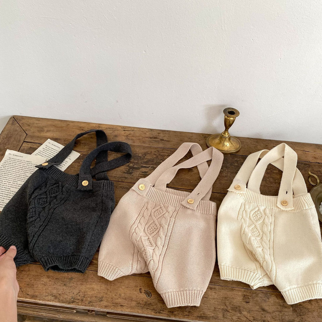 VINCE - Salopette en tricot