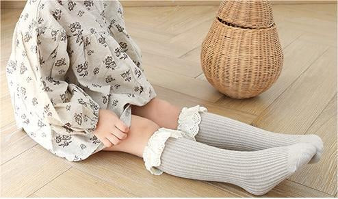 JOY - Chaussettes longueur genoux faites à la main (paquet de 2)