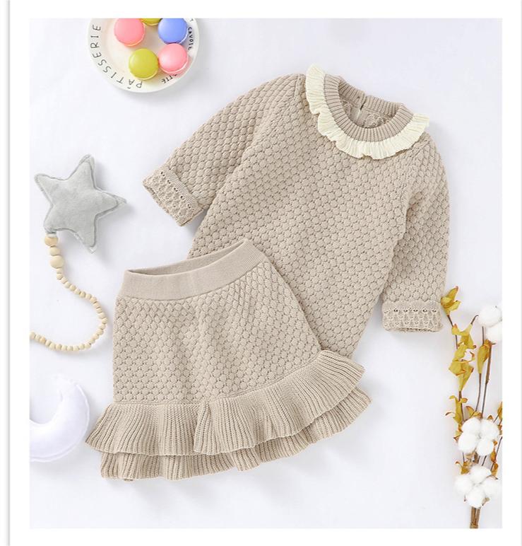 SYLLA - Top & jupe en tricot