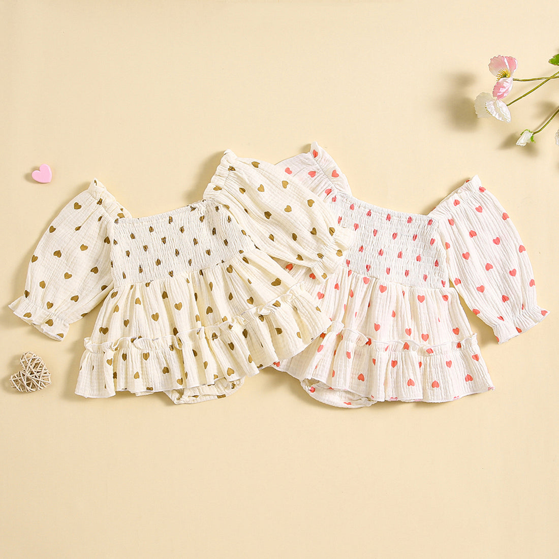 VALENTINE - Barboteuse en mousseline