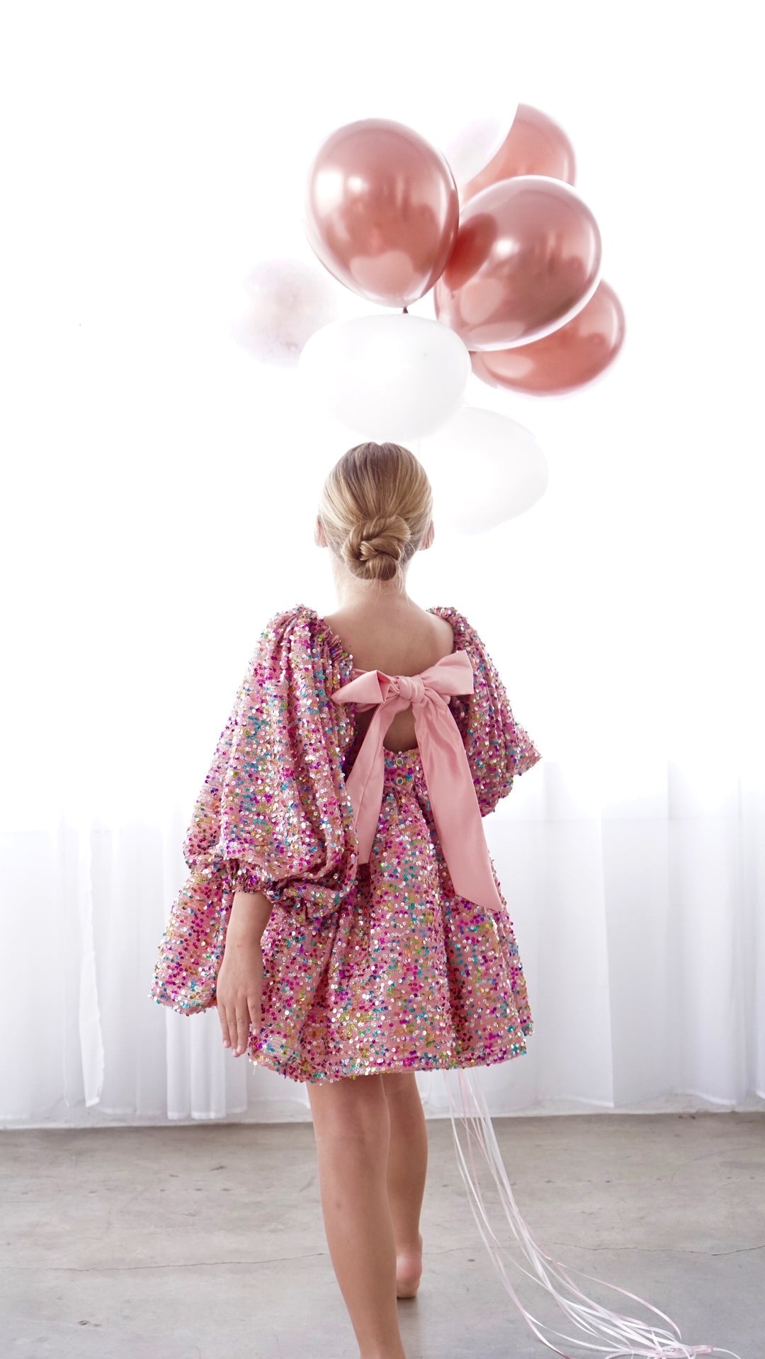 CHLOÉ - Robe en sequins & satin